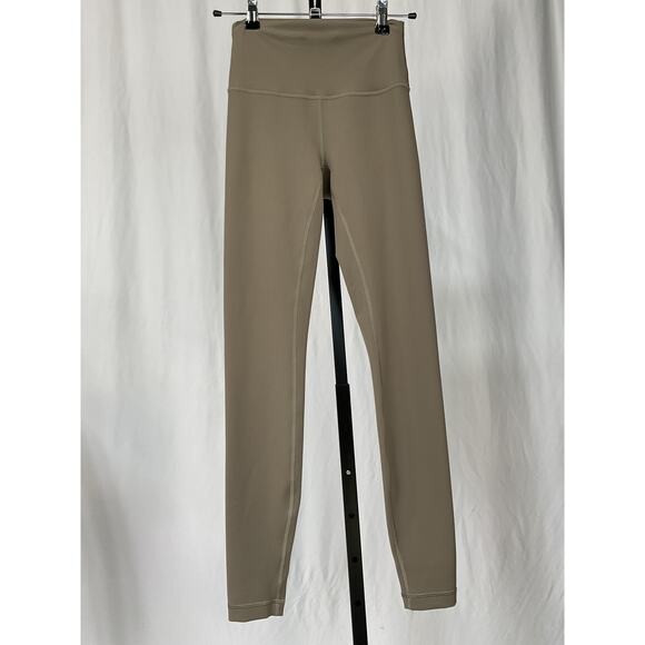 Lululemon 'Wunder' Grey Nylon Train High-Rise Tight Size 4 - Picture 2 of 4